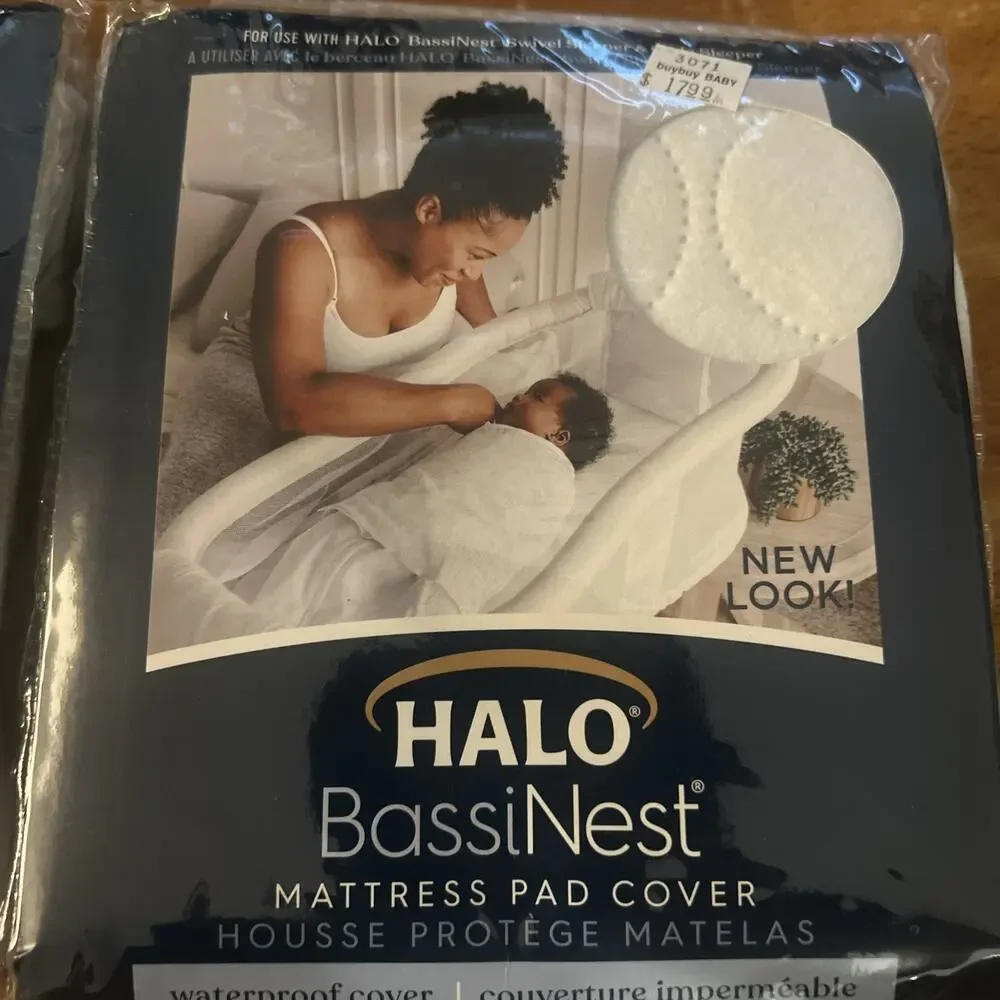 Halo Bassinest Waterproof Mattress Pads Swivel or Glide Sleeper NEW LOT of 2